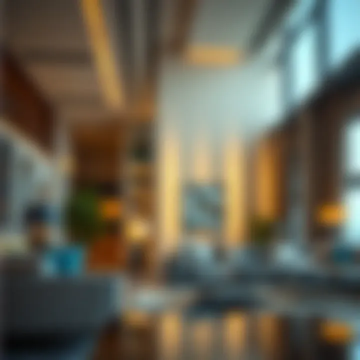 Close-up of luxury apartments in Address Fountain Views highlighting interior design and amenities.