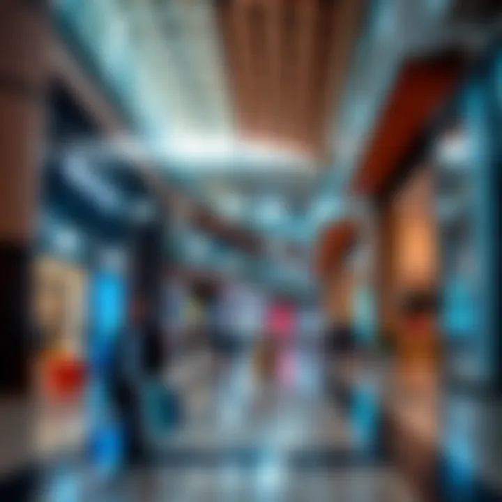 Exploring Budget-Friendly Shopping Malls An inviting view of a bustling shopping mall in Dubai showcasing affordable brands