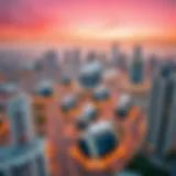 Aerial view of Ajman skyline showcasing modern architecture