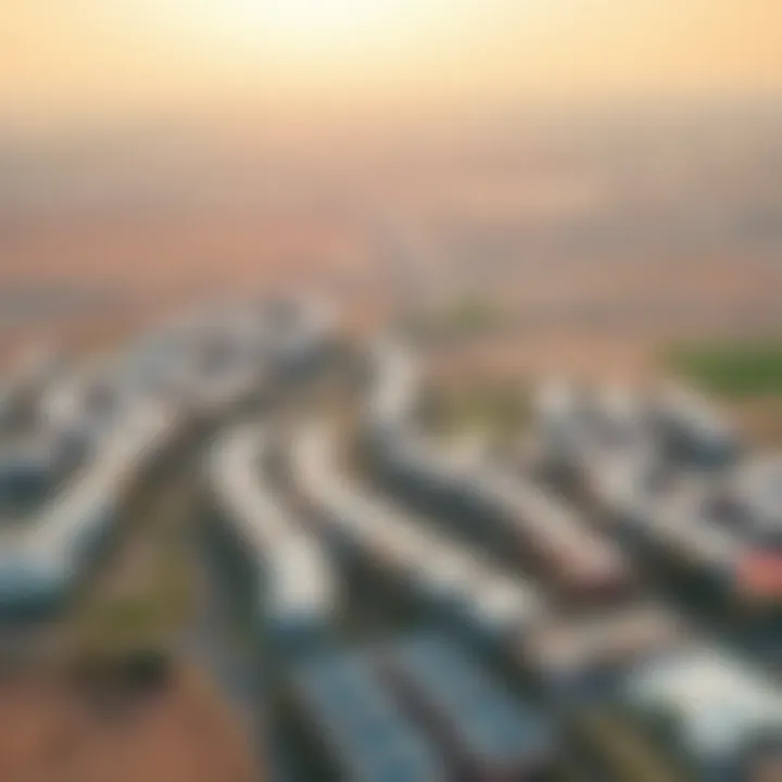 Aerial View of Al Ain Aerial view of Al Ain showcasing various area names