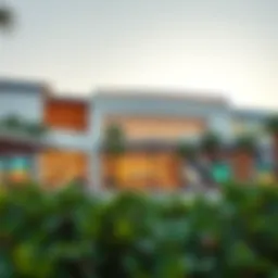 Exterior view of Al Ansari Oasis Mall showcasing its modern architecture