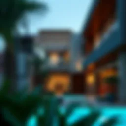 Architectural design of Al Dana Compound showcasing modern aesthetics