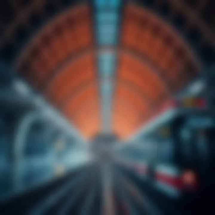 Architectural Marvel of Al Jaddaf Metro Station Architectural marvel of Al Jaddaf Metro Station showcasing modern design