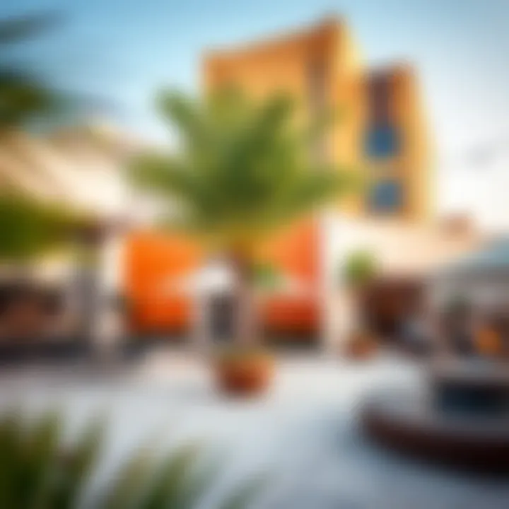 Vibrant community spaces within Al Khail Gate promoting a lively lifestyle