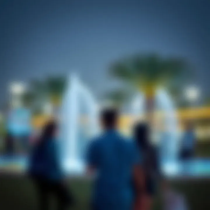 Visitors enjoying recreational activities in Al Mushrif Park