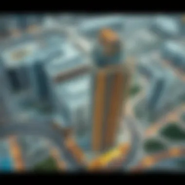 Aerial Perspective of Al Nuaimiya Towers Aerial view showcasing the location of Al Nuaimiya Towers