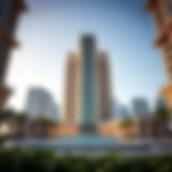 Architectural Features of Al Nuaimiya Towers Architectural details of Al Nuaimiya Towers