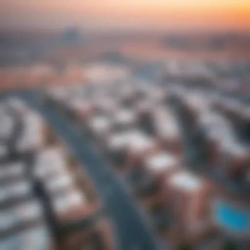 Aerial view of Al Raha showcasing modern residential developments