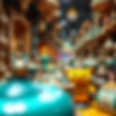 An array of traditional crafts and unique products available at Al Seef Market