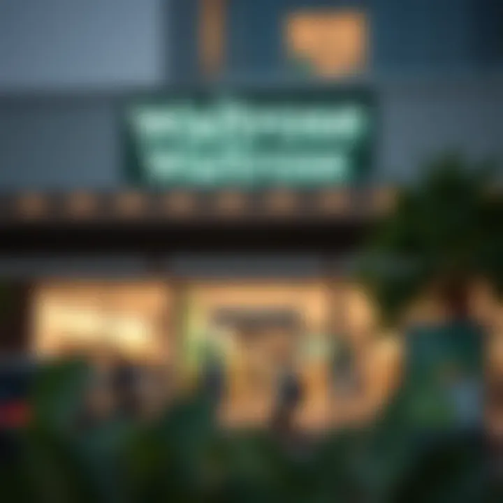 Exterior view of Waitrose in Khalifa City A