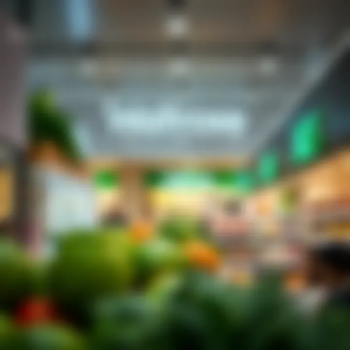 Interior showcasing quality products at Waitrose