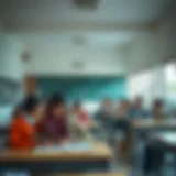 A classroom setting showcasing engaged students and interactive learning