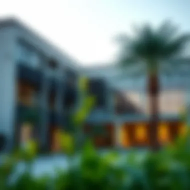 Contemporary Architecture of Indian Schools in Dubai An exterior view of a prominent Indian school in Dubai reflecting modern architecture