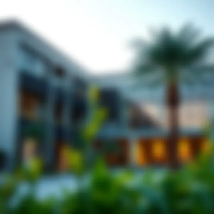 Contemporary Architecture of Indian Schools in Dubai An exterior view of a prominent Indian school in Dubai reflecting modern architecture