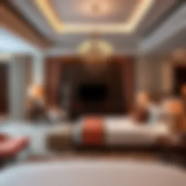 Elegant Accommodations at Andaz Hotel Dubai Luxurious room inside Andaz Hotel Dubai highlighting elegant decor and amenities