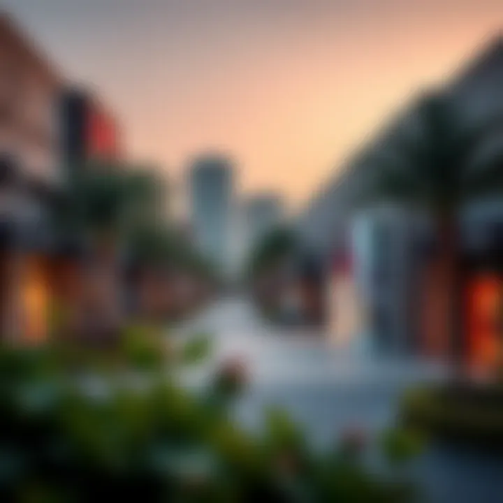 Amenities of API Barsha Heights Local amenities in API Barsha Heights, including parks and shopping areas