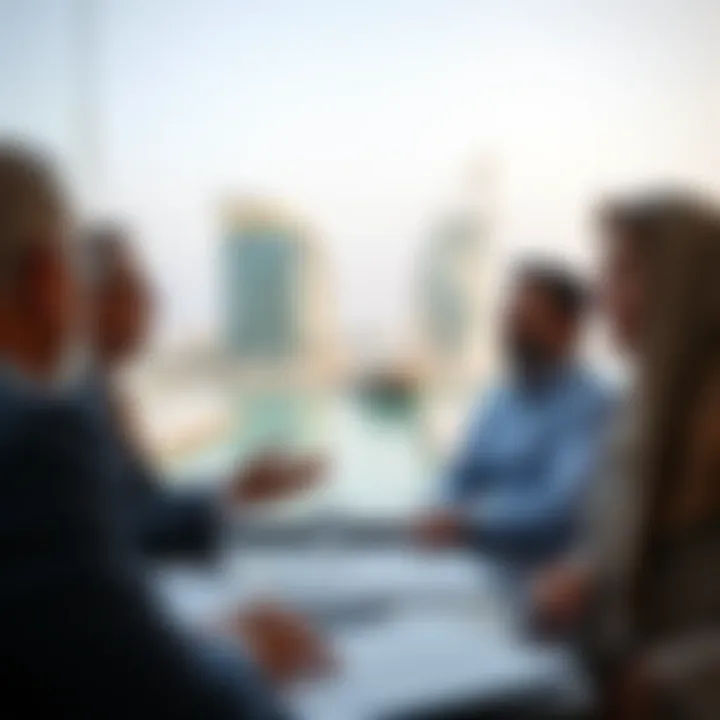 Investors discussing opportunities related to Azizi Riviera