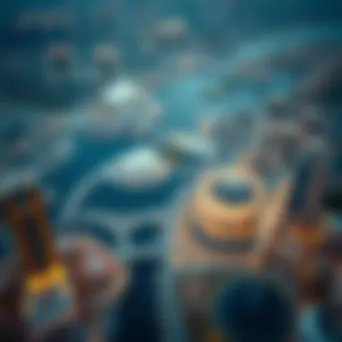 Aerial view showcasing the strategic location of Binghatti Business Bay