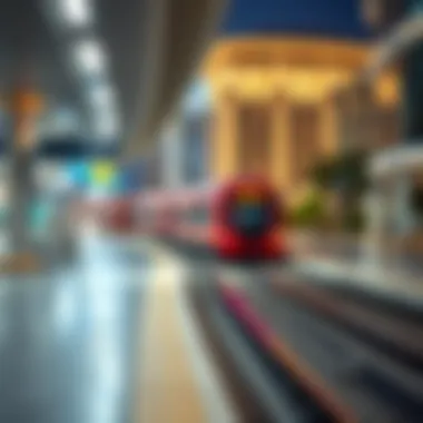 Graphical representation of Dubai's real estate growth influenced by metro accessibility