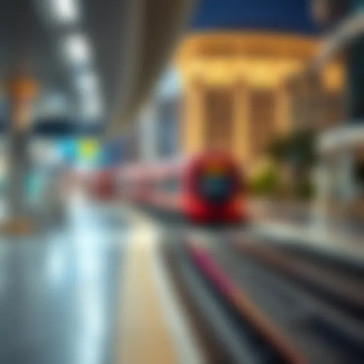 Graphical representation of Dubai's real estate growth influenced by metro accessibility