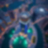 Aerial view of Business Bay Escape Tower showcasing its modern architecture