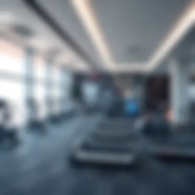 Modern fitness center within the Business Bay Escape Tower