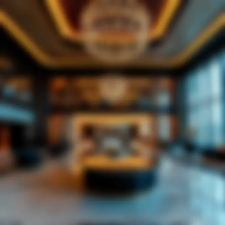 Luxurious lobby interior of the Business Bay Escape Tower