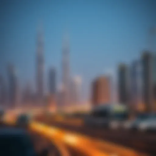 Dubai skyline showcasing modern architecture