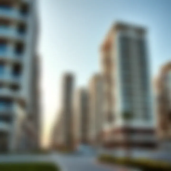 Modern residential buildings in Carrefour Sports City