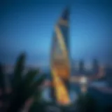Stunning view of Centrium Tower highlighting its unique architectural design