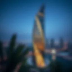 Stunning view of Centrium Tower highlighting its unique architectural design