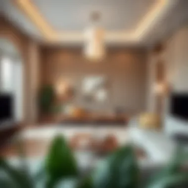 Trendy living space featuring coordinated color schemes