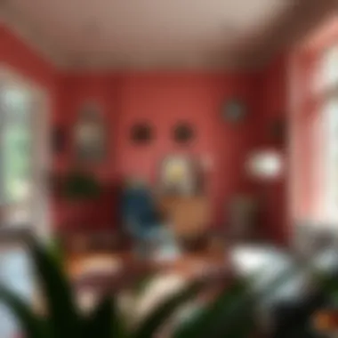 Brightly lit room demonstrating the influence of natural light on paint colors