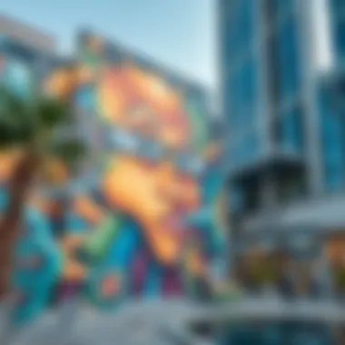 Stunning street art mural that captures the creative spirit of City Walk Dubai
