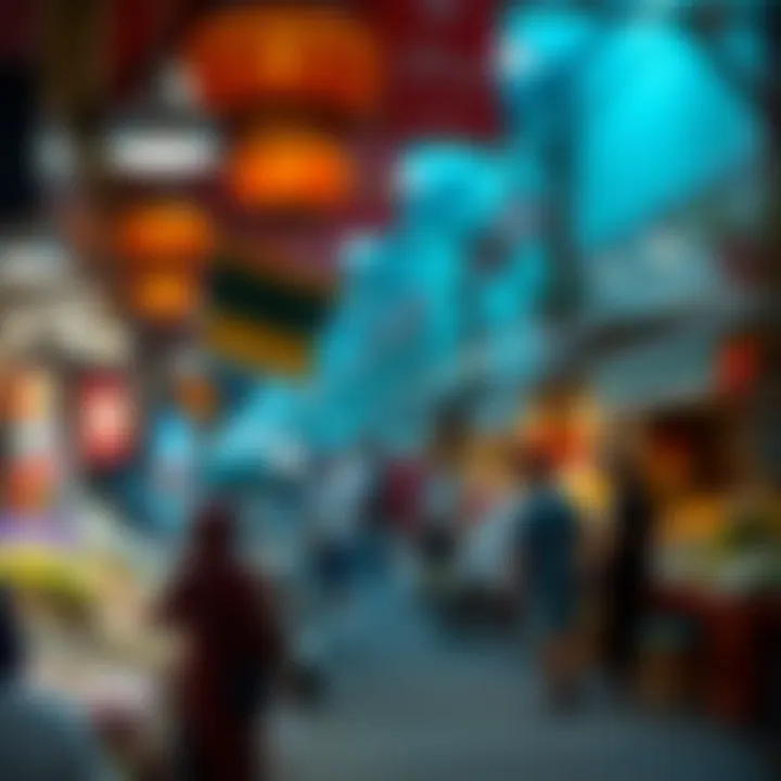 Cultural Markets - The Heart of UAE Lifestyle Vibrant market showcasing local products and lifestyle