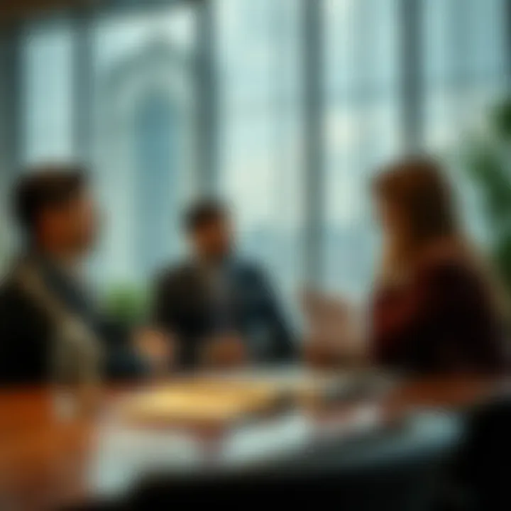 Engagement with Authorities for Visa Cancellation A meeting between an expatriate and an authority figure