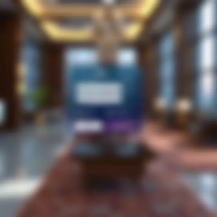 Digital Visa Check Interface Visual representation of a digital visa check interface