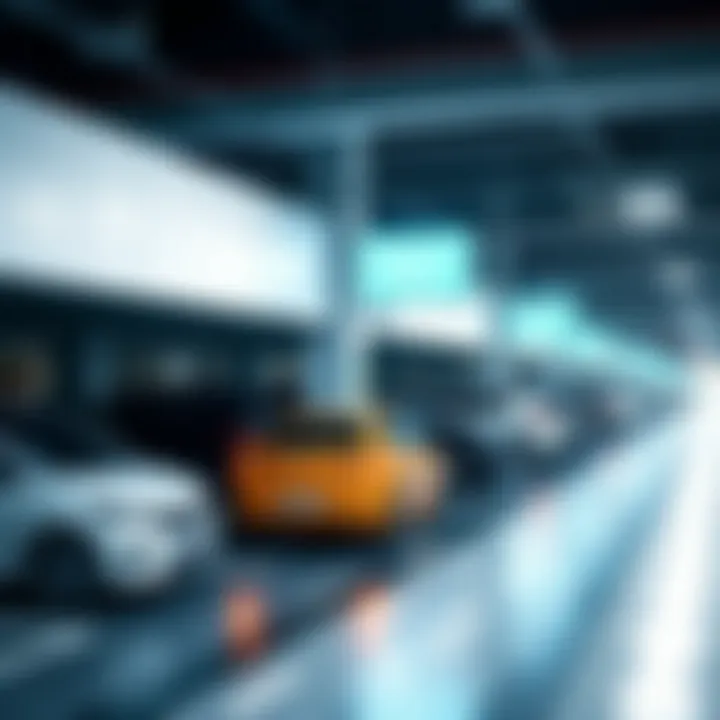 Smart Parking Technology in Dubai Smart parking technology in use in a Dubai parking facility