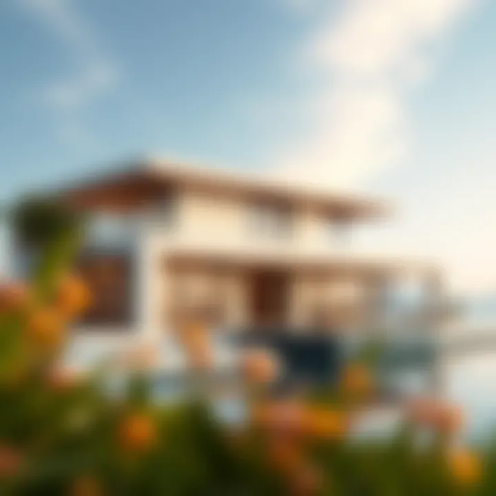 An elegant villa design concept for a private island investment in Dubai