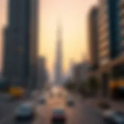 Dubai skyline at sunset during Ramadan