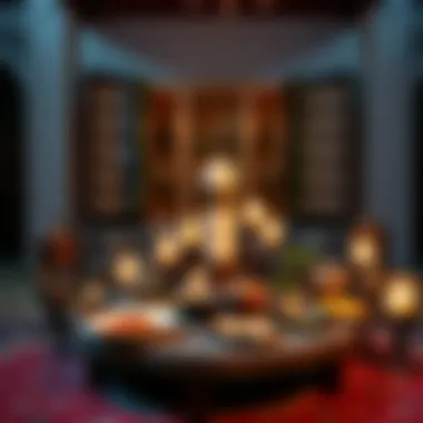 Traditional Iftar Meal Setup in Dubai Traditional Iftar meal setup in Dubai