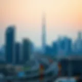 A skyline view of Dubai during a public holiday