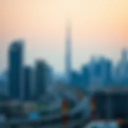 A skyline view of Dubai during a public holiday