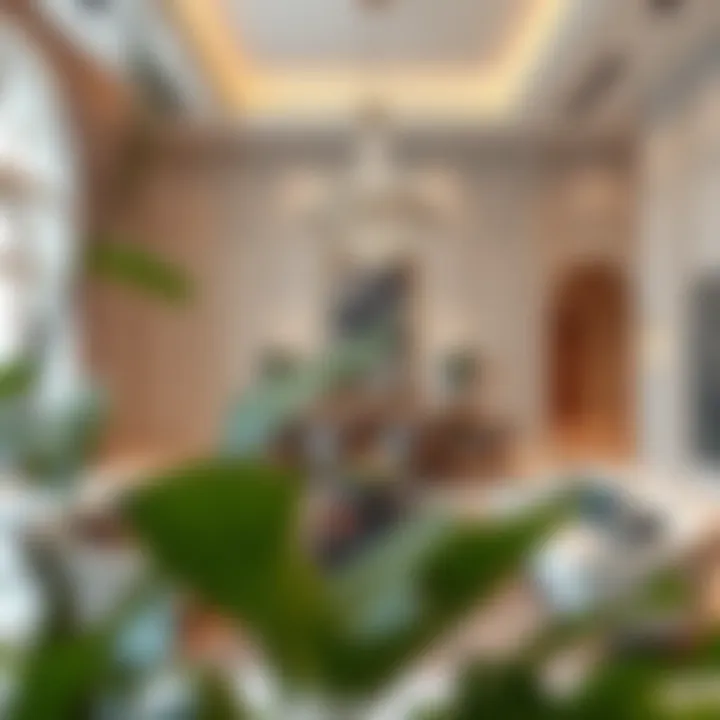 Luxurious interior of فندق حتا blending modern and traditional styles