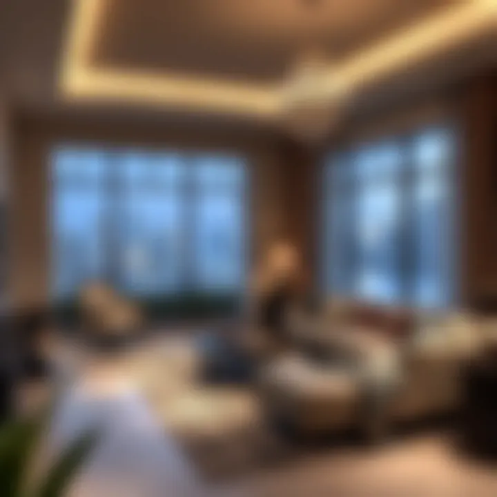 Luxurious interior of a Creekside 18 apartment