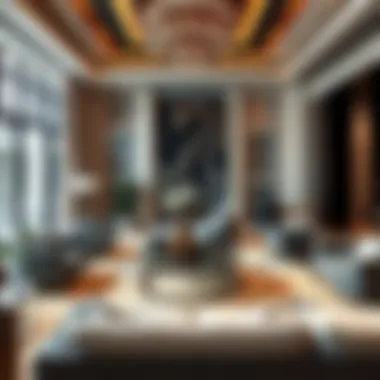 Elegant Interior of Damac Fendi Villas Sumptuous living room interior designed by Fendi in a villa