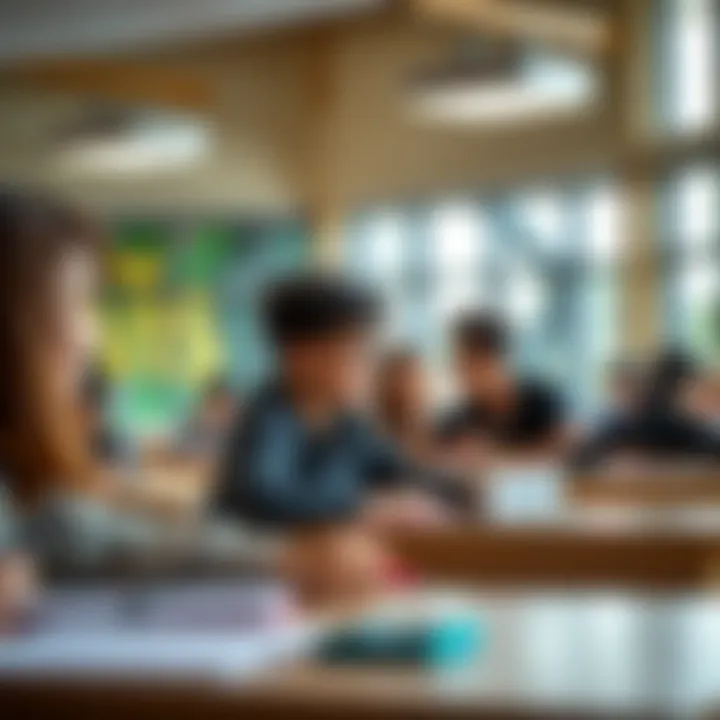 Students engaging in a collaborative classroom setting, illustrating diverse pedagogical approaches.