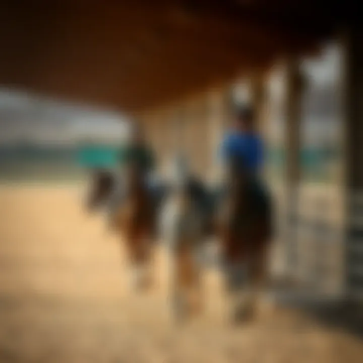 Equestrians in training at Desert Palm Equestrian Centre