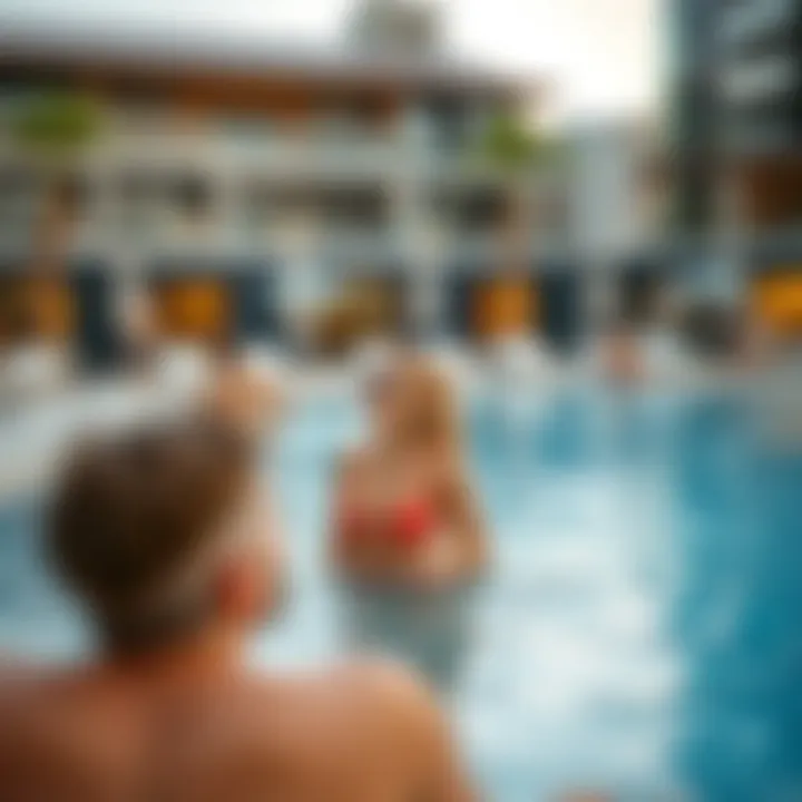 Residents enjoying amenities at Diamond 4