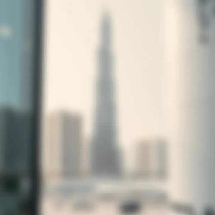 Architectural drawing showcasing the innovative design of Dubai Creek Tower